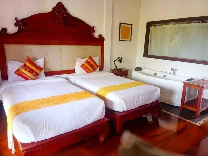 1 Bedroom Deluxe Twin room with balcony and with mountain view