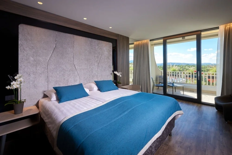 Superior Quadruple room with balcony and with park view