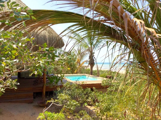 Tent with sea view
