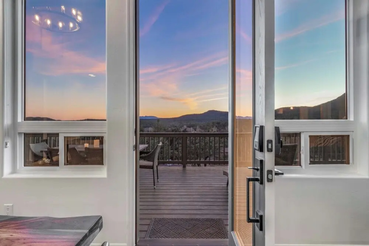 Modern Pine Retreat w/ Deck & Stunning Views!