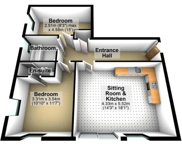Apartment with balcony