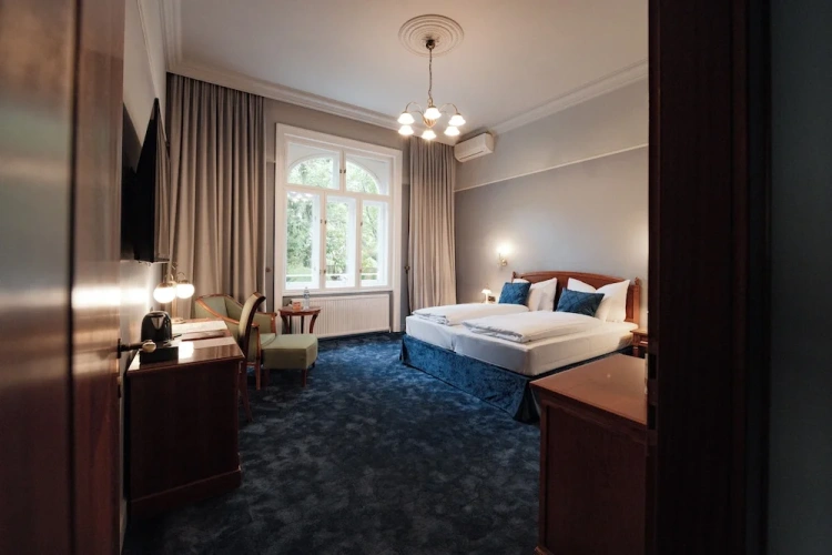 Deluxe Double room with balcony and with garden view
