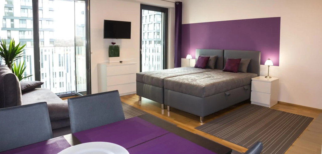 Prague apartment in residential tower · parking