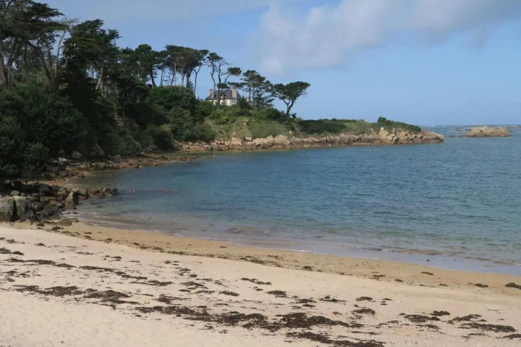 Maison bretonne rénovée WIFI avec grand jardin à TREBEURDEN - Réf 675