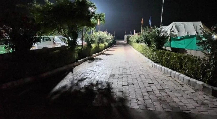 Outside
