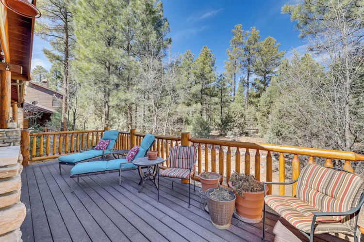 Rustic Retreat w/ Spacious Deck in Show Low!