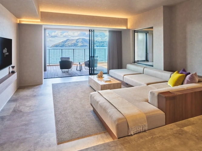 Standard Twin room with balcony and with ocean view