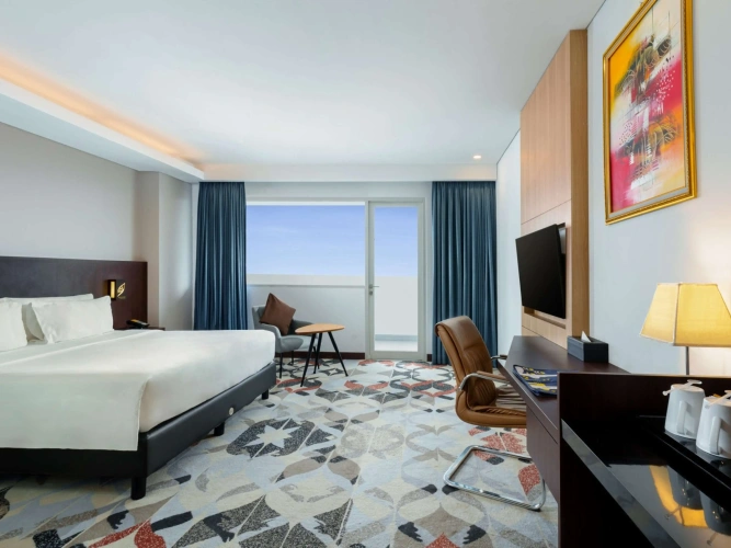 Deluxe Double room with balcony and with sea view