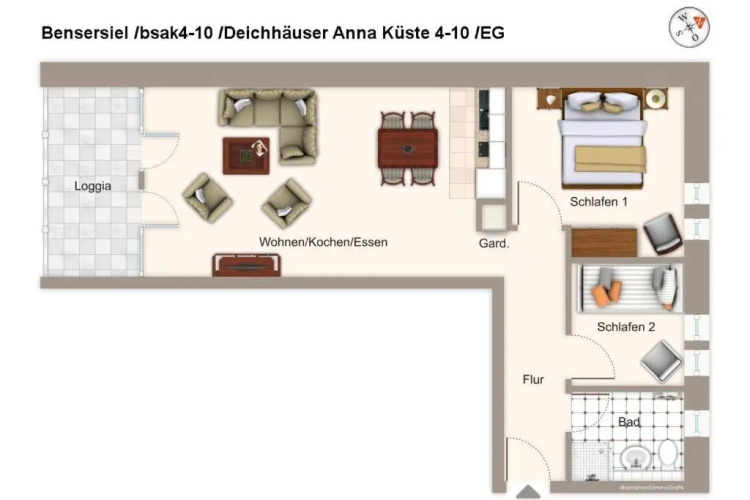 Deichhäuser Anna Küste Deichhäuser Anna Küste 4-10