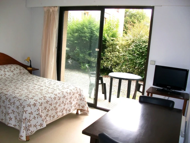 Studio with balcony