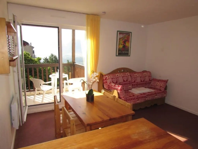 Studio with balcony