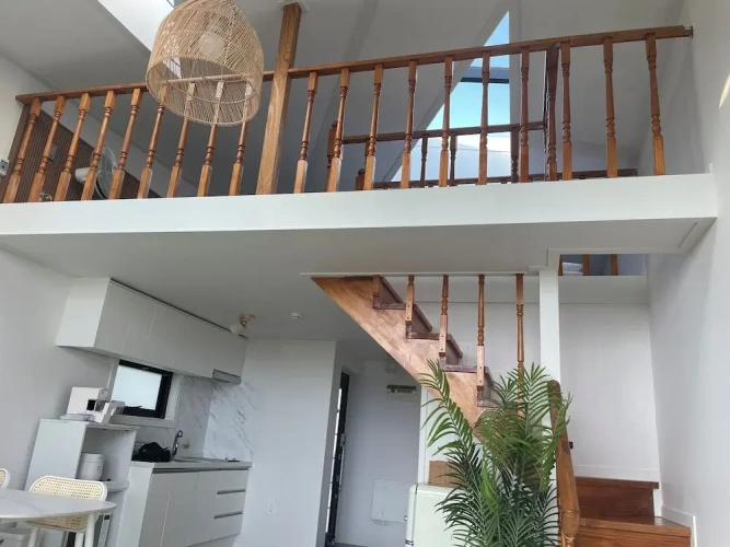 Standard Family Duplex room with balcony and beachfront