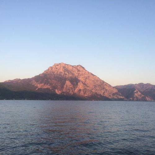 Apartment pool and lakeOver view
