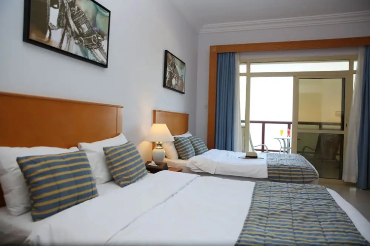 Standard Twin room with balcony and with sea view