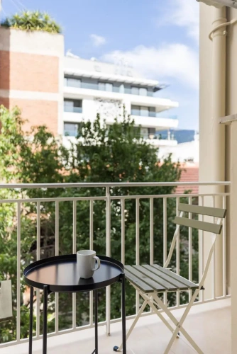 Studio with balcony