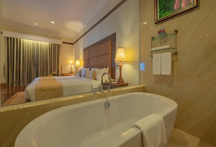 Deluxe Twin room with balcony and with garden view