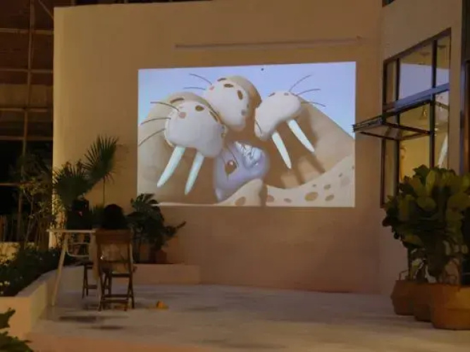 Orange white Vacation Homestay