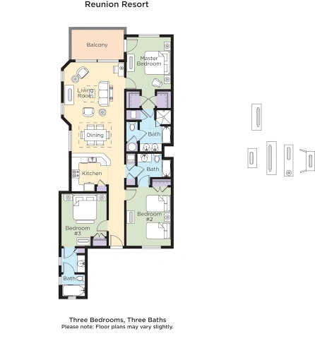 3 Bedrooms Standard room
