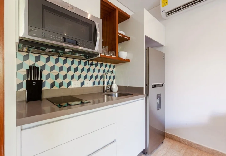 Studio with balcony