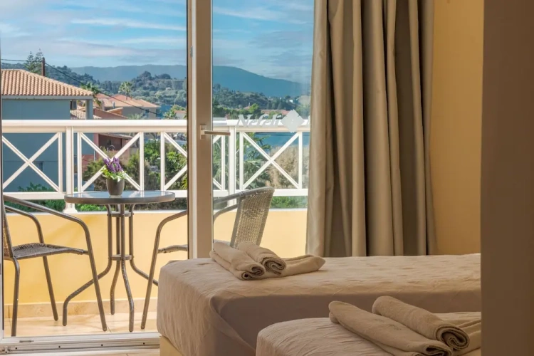 Standard Triple room with balcony and with pool view
