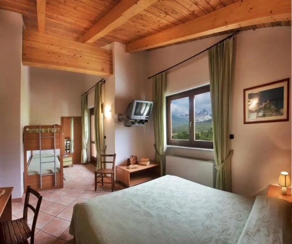 Standard Quadruple room with balcony and with view