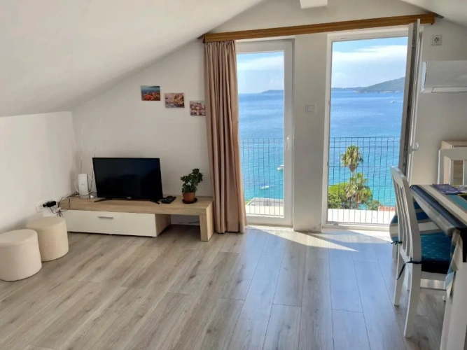Studio with balcony and with sea view