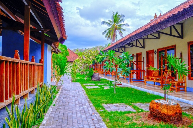 Outside