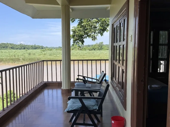 Deluxe room with balcony and with river view