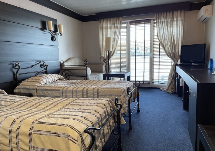Classic Twin room with balcony and with river view