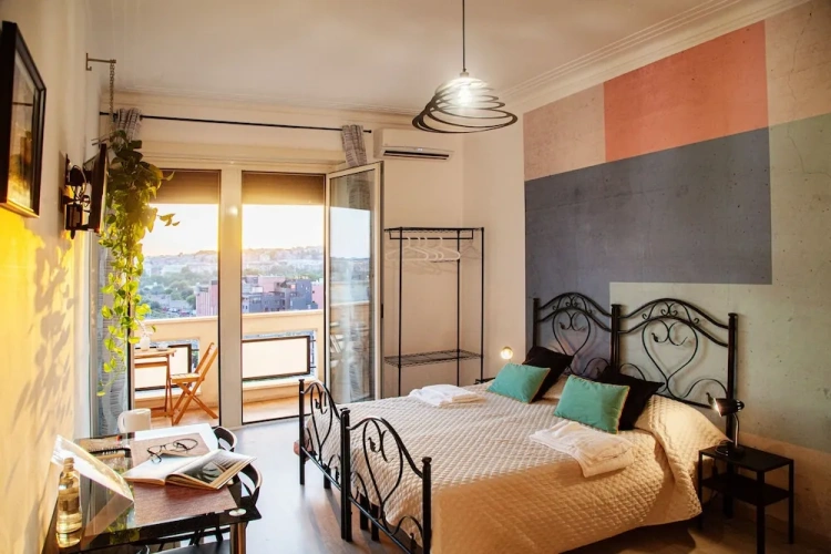 Superior Triple room with balcony and with city view