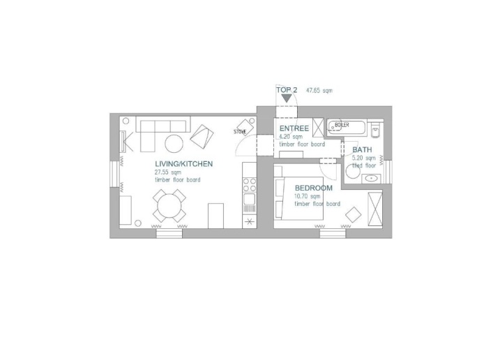 1 Bedroom Apartment with garden view