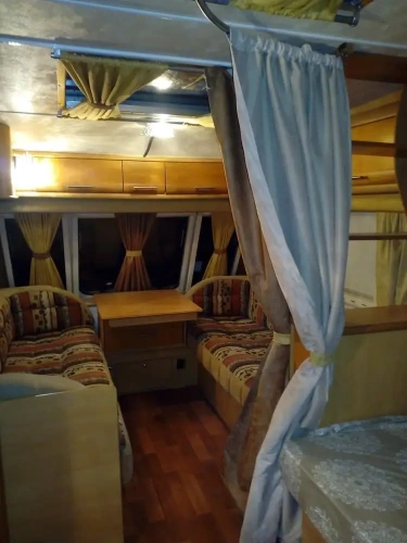 Tent with partial sea view