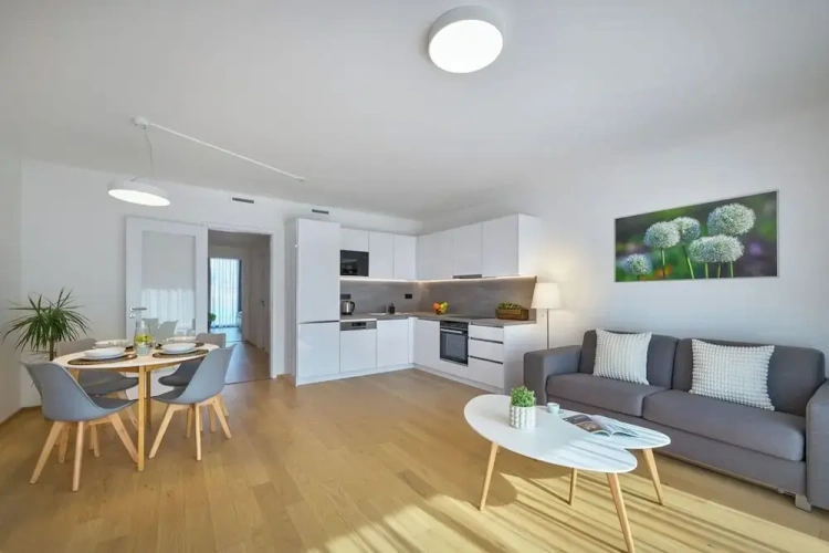 2 Bedrooms Family Apartment with balcony and with courtyard view