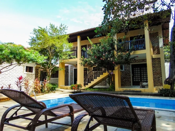Twin Chalet with pool view