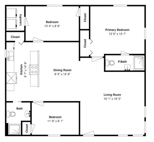 3 Bedrooms Cottage with balcony