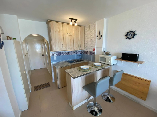 Stylish Fuengirola Studio with Panoramic Sea View