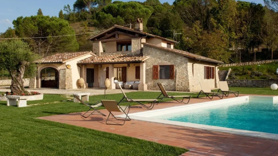 Villa with balcony
