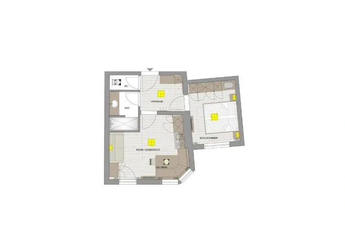 1 Bedroom Apartment with balcony and with view