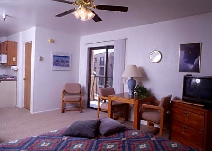 Studio with balcony