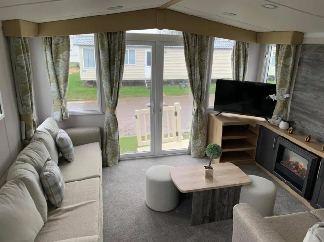 3 bed presitage caravan Doniford Bay