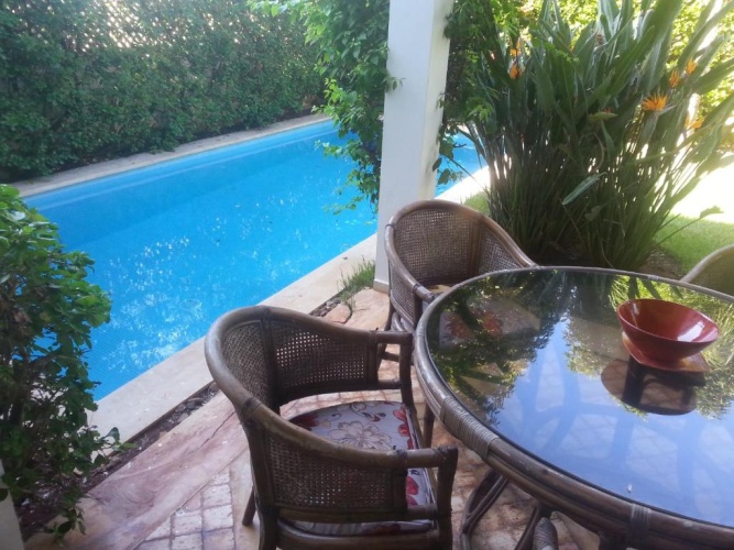 Villa with balcony and with view