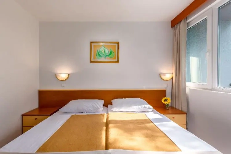 Standard Twin room with balcony and with partial sea view