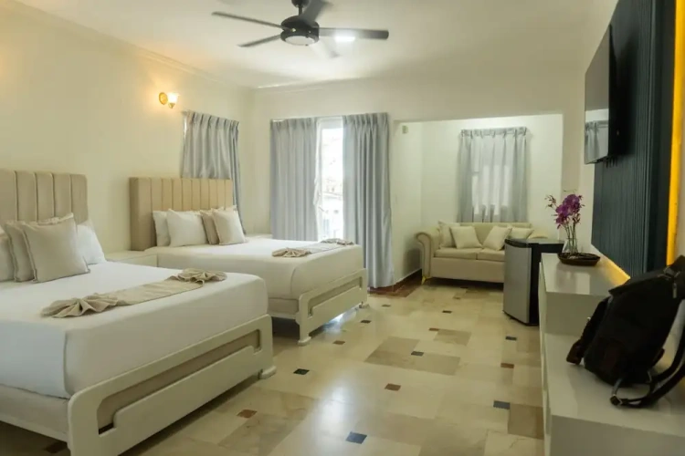 Family room with balcony