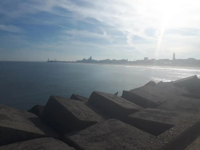 Sand by sea