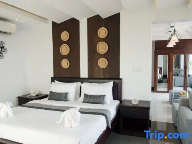 Double Family Suite with balcony and with pool view