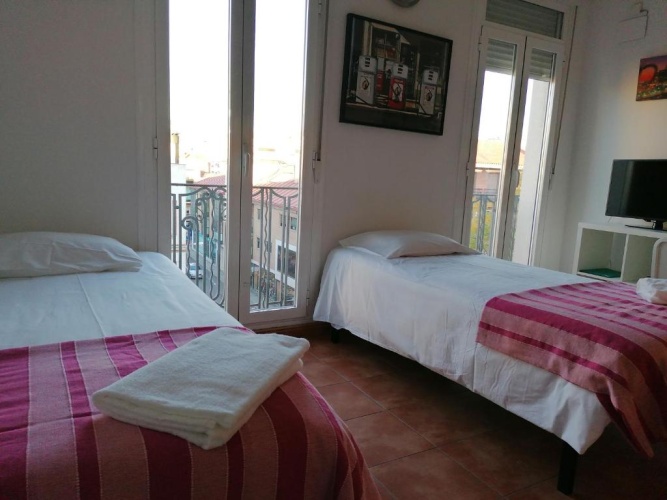 Studio with balcony