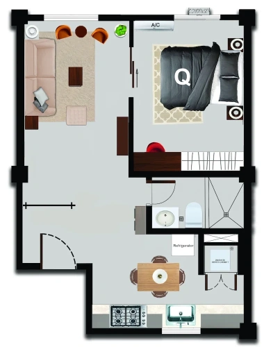 1 Bedroom Grand Triple room