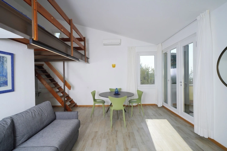 Studio with balcony