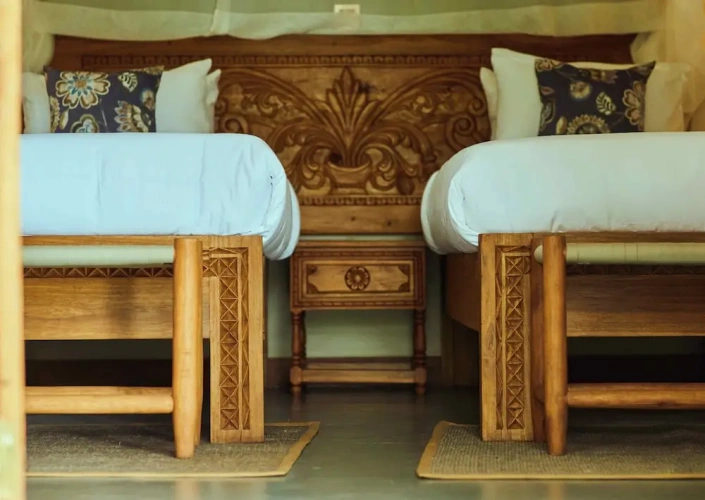 Deluxe Triple room with balcony and with garden view