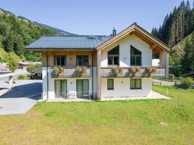 Chalet with balcony